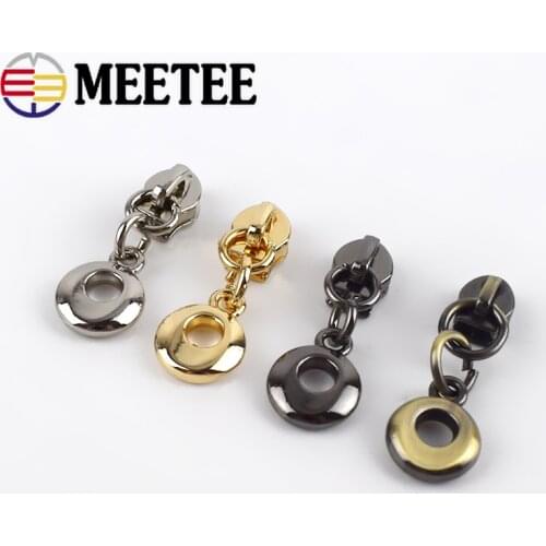 10pcs Fashion 3# O Rings Zipper Sliders For Nylon Zippers Jacket Clothes Zipper Head Zip Repair Kit DIY Bag Accessories