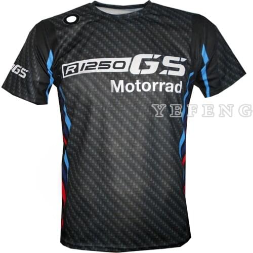 Motorcycle ADVENTURE Black R1250GS Motos Locomotive Riding Quick Dry Short Sleeve For BMW Motorrad Motocross Summer T-shirt Mens