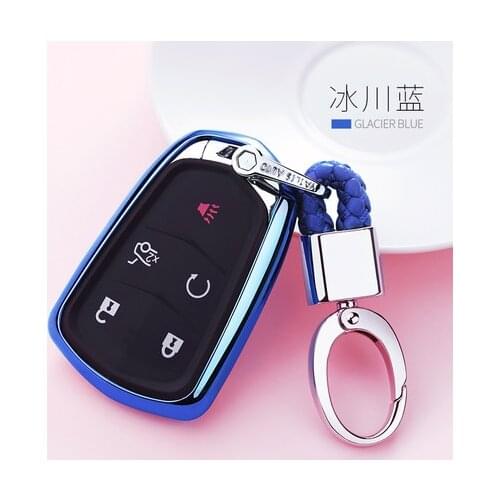 2019 Soft TPU Key Cover Case For Cadillac ATS CT6 CTS DTS XT5 Escalade ESV SRX STS XTS ELR 2014 15 2016 2017 2018 Key Protection