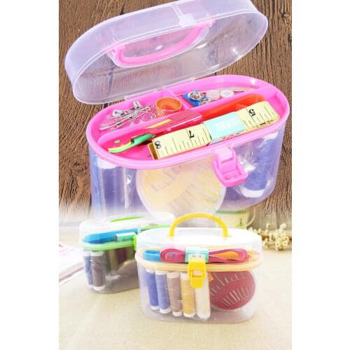 Sewing Box Set 44 Pcs DIY Multifunctional Combination Portable Sewing Hand Embroidery Tools Home Travel Sewing Accessories