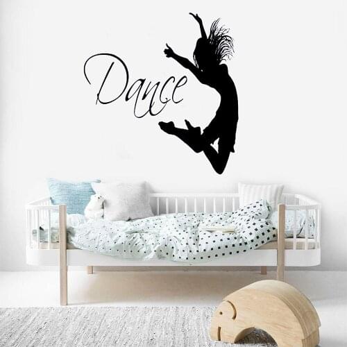 Dance Wall Decal Vinyl Sticker Decals Ballet Dancing Ballerina Acrobatics Vinyl Art Wall Decal Vinyl Removable FM-33