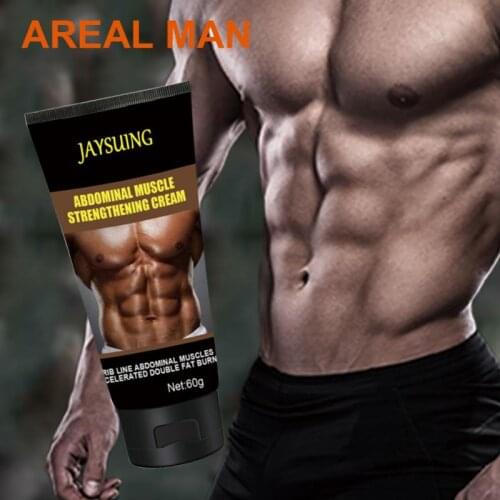 NEW JAYSUING Mens Abdominal Ointment Sweat Anti-Cellulite Slimming Firming Six Pack Abs Bodybuilding Cream TSLM2