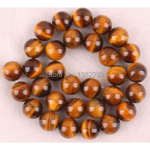 Wholesale Many Sizes 4/6/8/10/12mm Tigers Eye Round Loose Beads DIY Manual Parts Accessories 15inch 2pcs/lot Fashion Jewelry