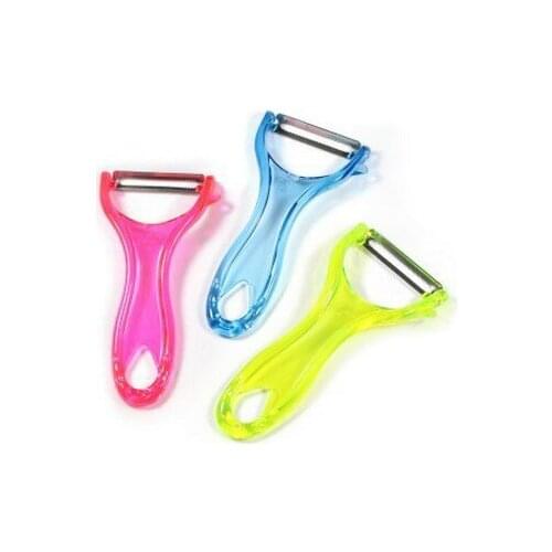 Clear candy color fruit peeler shaper crystal peeler melon peele