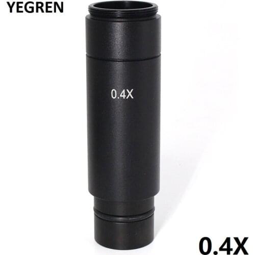 0.4X Relay Lens Reduction C-mount Adapter Lesn for USB Camera HDMI Camera Mount with Biological Microscope Stereo Microscope