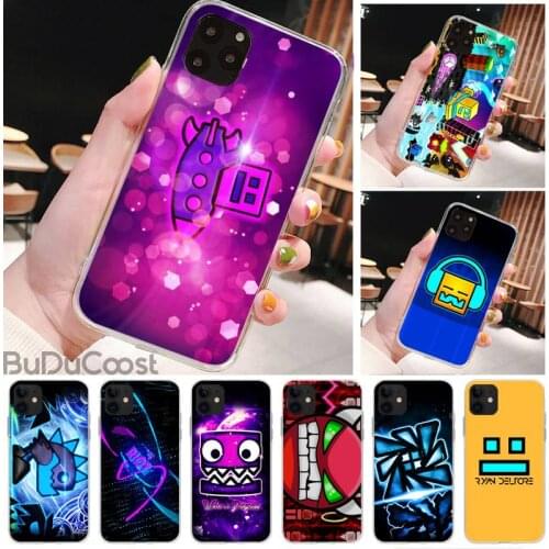 Riccu Geometry Dash Phone Case For iPhone 11 12 pro XS MAX 8 7 6 6S Plus X 5S SE 2020 XR cover