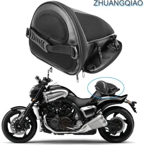 Motorcycle Sport Waterproof Back Seat Carry Bag Luggage Tail Bag Tool Storage box For Scooter Moped ATV Pocket Bike