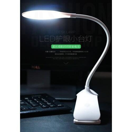 Led lamp Nursing Home learning USB charging clip small table bed student desk working dormitory folding