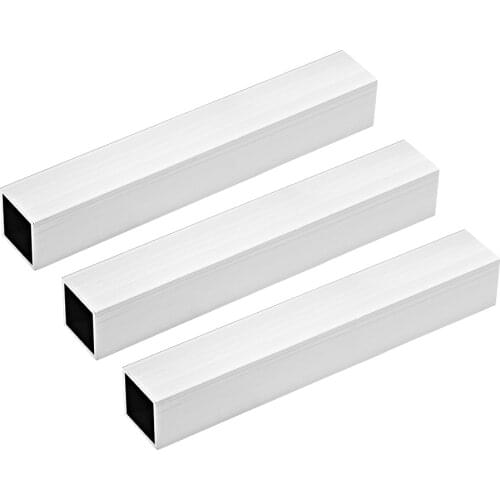 Uxcell 6063 Aluminum Square Tube 30mmx30mmx1mm Wall Thickness 200mm Length Seamless Straight Pipe Tubing 3 Pcs