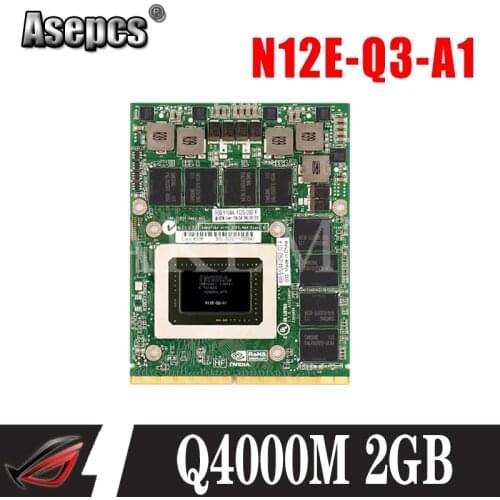 Q4000M GDDR5 2GB Video Graphics Card With X-Bracket N12E-Q3-A1 For DELL M6600 M15X For HP 8740W 8760W 100% Test OK