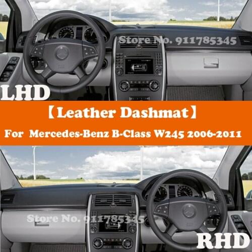 Suede Leather Dashmat Accessories Car-Styling Dashboard Covers Pad Sunshade For Mercedes-Benz B-Class W245 B180 B200 2006-2011