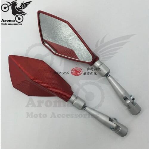 3 colors optional 10mm motorcycle rearview mirror 8mm motorbike rear view mirrors moto Backup mirror red blue balck professional