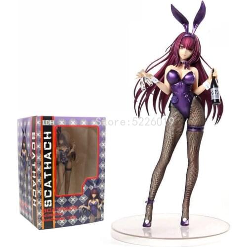 28cm Fate/Grand Order Sexy Anime Figure Scathach Bunny that Pierces with Death Ver. Action Figure Lancer/Assassin Sexy Figure