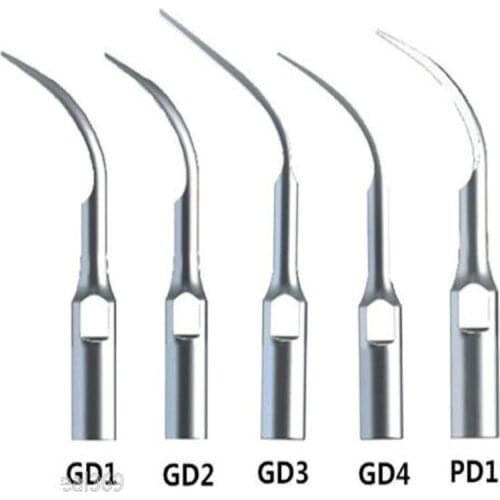 5pcs Dental Scaler Perio Scaling Tips GD1 GD2 GD3 GD4 PD1 fit DTE Satelec