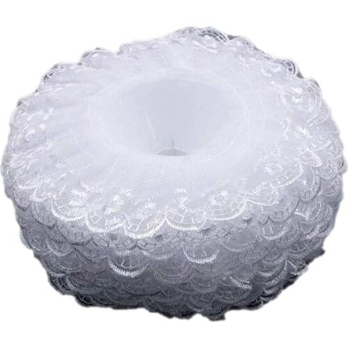 6Pcs Lace Bouquet Collar, Lace Collar DIY Bouquet Holder Wedding Bridal Bouquet Collar White Lace Decoration Bouquet Holder