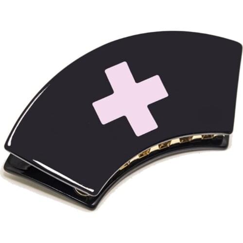 Harajuku Acrylic Nurse Costume Hair Clip Nurse Cap Hairpins Lolita Barrette N58F