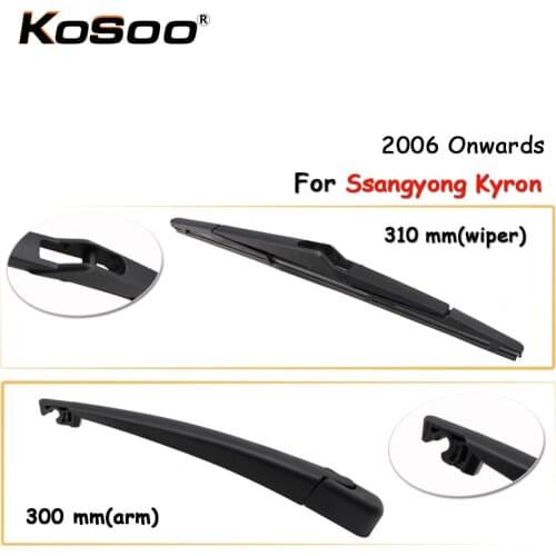 KOSOO Auto Rear Car Wiper Blade For Ssangyong Kyron,310mm 2006 Onwards Rear Window Windshield Wiper Blades Arm,Car Accessories