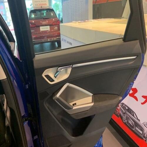 For Audi Q3 F3 2019 2020 ABS Matte Carbon Fiber Inner Door Handle Bowl Cover Trim Car Interior Accessories