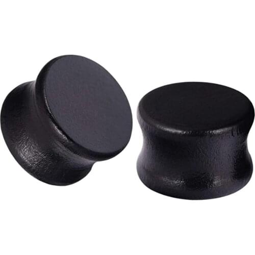 Fanpeijy 2pcs Natural Organic Wood Ear Plugs Double Flared 2g Flesh Tunnel Gauges 0g Earring Lobe Expander Piercing Body Jewelry