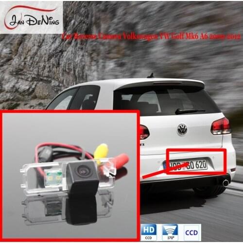 JanDeNing License Plate Light OEM Camera For Volkswagen VW Golf Mk6 A6 2009-2012 Car Rear View Reverse Backup Parking HD Camera