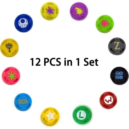 Stick Grips Caps Nintend Switch NS JoyCon Controller Sticks Cap for Nintend Joy-Con cover 12Pcs Game Analog Silicone Thumb Stick