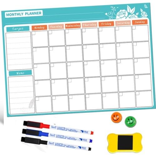 A3 Magnetic Board Monthly Calendar Fridge Stickers Whiteboard Office Home Kitchen Message Board Dry Erase Bulletin a3 Whiteboard