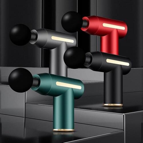 Massage Gun Deep Tissue Percussion Muscle Massager For Pain Relief 6 Speeds LCD Touch Display Fascia Gun Electric Body Massager