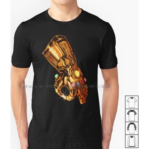 Infinity Gauntlet-Circle Game T Shirt 100% Cotton Circle Game Gauntlet Infinity War Movie Superhero Iron Geek Nerd Comic
