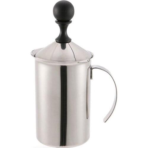 Manual Milk Frother Stainless Steel Cappuccino Milk Creamer Milk Foam Mesh Coffee Foamer Creamer Kitchen Applicance