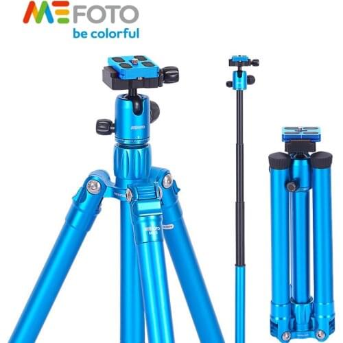 MeFoto MF15 Tripod Reflexed Monopod Selfie Stick Mini Portable Tripod For Camera With Ball Head 5 Section DHL Free Shipping