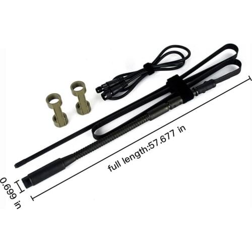 Tactical walkie-talkie military air gun headset accessories PRC antenna PRC-148/152 antenna package simulation