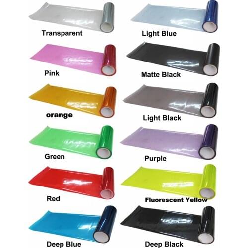 Car Headlight Tint 10m/roll Yellow Fog Light Film Smoke Headlight Taillight Tint Vinyl Film