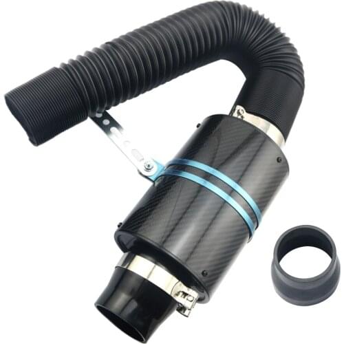 8pcs/Set Universal 3" Cold Air Filter Intake Induction Pipe Hose Kit W/O Fan Replacement Car Accessories