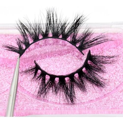 Visofree 5D Mink Eyelashes Handmade Full Strip Lashes Cruelty Free Luxury Makeup Dramatic Mink Lashes Crisscross Eye Lashes K03