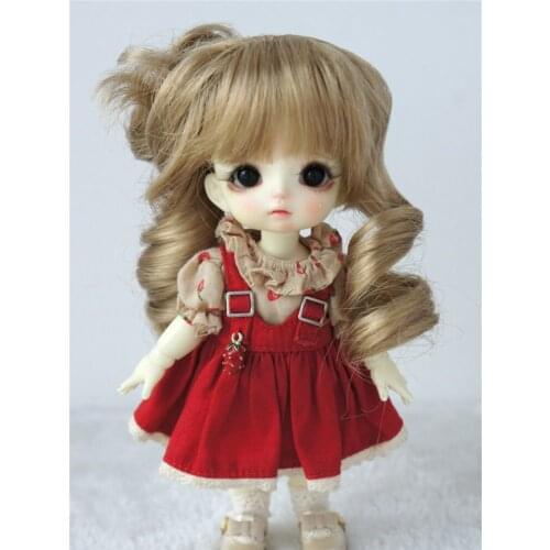 JD069 1/8 1/6 1/4 1/3 Lovely curly BJD Kanekalon fiber doll wig YOSD MSD SD doll hair fashion doll accessorie