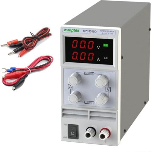 KPS1510D Mini High Precision Adjustable Digital Switch DC Regulated Power Supply Phone Laptop Repair Test Power Supply