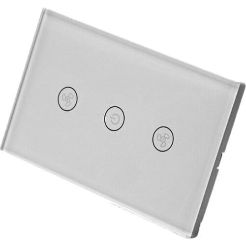 Tuya Wifi Ceiling Fan Switch Remote Control Stepless Speed Regulation Touch Wall Controller