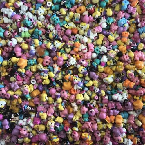 30 pcs/lot Squinkies Mini Twisted Egg Animal Model Cartoon Doll Toy Capsule Toys Christams Gift