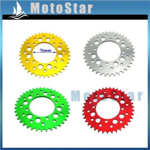 420 39 Teeth 76mm Aluminum Billet Rear Sprocket For 50cc-190cc WPB Orion M2R Lucky MX Thumpstar Explorer Pit Dirt Bike