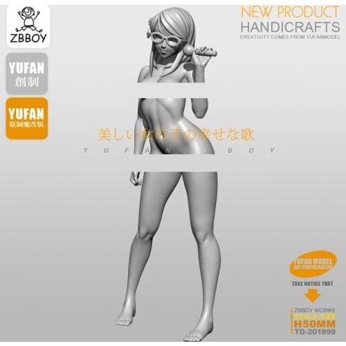 50MM1/35 Resin kits K song girl resin soldier self-assembled TD-201999