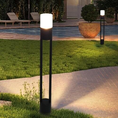 60CM LED Garden Pathway Lawn Lamp Modern Aluminum Pillar Light Outdoor Villa Patio Bollard Lights Garden Landscape Lawn Lights