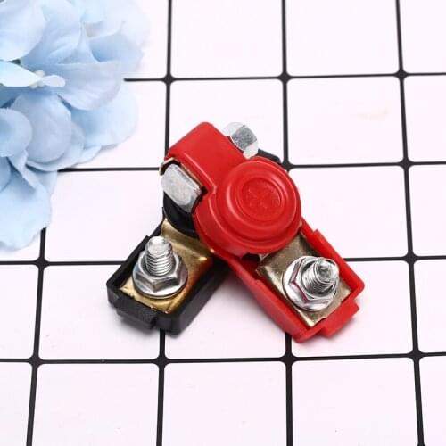 Car Auto Quick Release Battery Terminal Connector Clamps Copper Clamps Copper Cap Caravan Truck Clips For Car X5A0