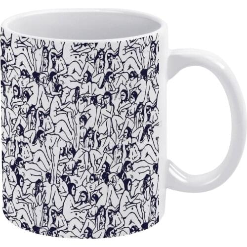 Macadelic LARGE-HIGH QUALITY Miller White Mug White Ceramic Tea Cup Birthday Gift Milk Cups and Mugs Macadelic Mac Golf Wang Vin