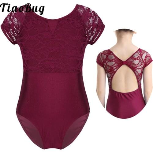 Kids Girls Dancewear Sleeveless Ballet Gymnastic Bodysuit Competition Performance Training Dance Leotard Costume