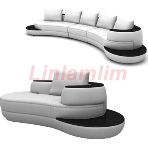 Linlamlim living room Sofa bed genuine leather couch corner Nordic modern диван мебель кровать muebles de sala cama puff asiento