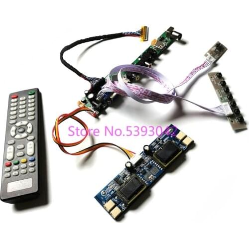 For LM201WE3(TL)(F3)/(TL)(F4)/(TL)(F5)/(TL)(F6)/(TL)(F8) LVDS 30-Pin TV analog AV 4CCFL 1680*1050 Remote control board kit