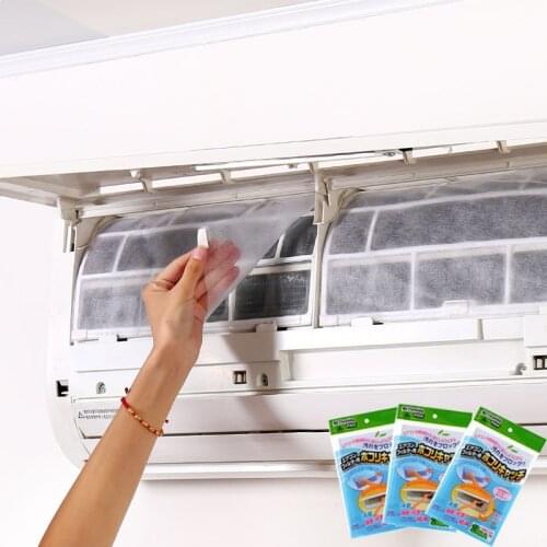 20Pcs Air Conditioner Filter Paper Anti-Dust Net Cleaning Purification Frame Outlet Air Purifier Dust Filter Parts Home Supplies