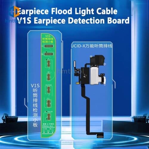 JC V1S Earpiece Speaker Flex Cable Receiver FPC Detection Board For IPhone True Tone Face ID Repair For IPhone 8-11Pro Max Tools