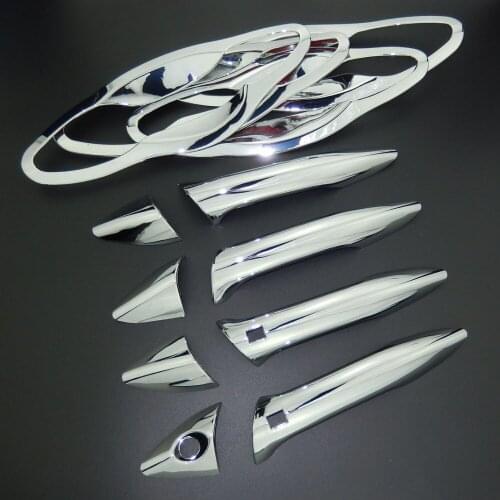 For Hyundai Elantra i35 2011-2016 5th Gen ABS Chrome Door Handle Cover Trim & Door Bowl Cover Car Styling 2012 2013 2014 2015