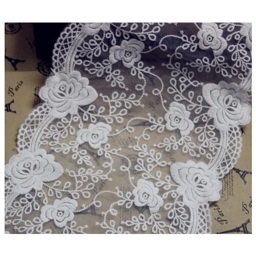 Exquisite Cotton Embroidery diy Handmade Accessories Lace Decoration 3Yars/pack